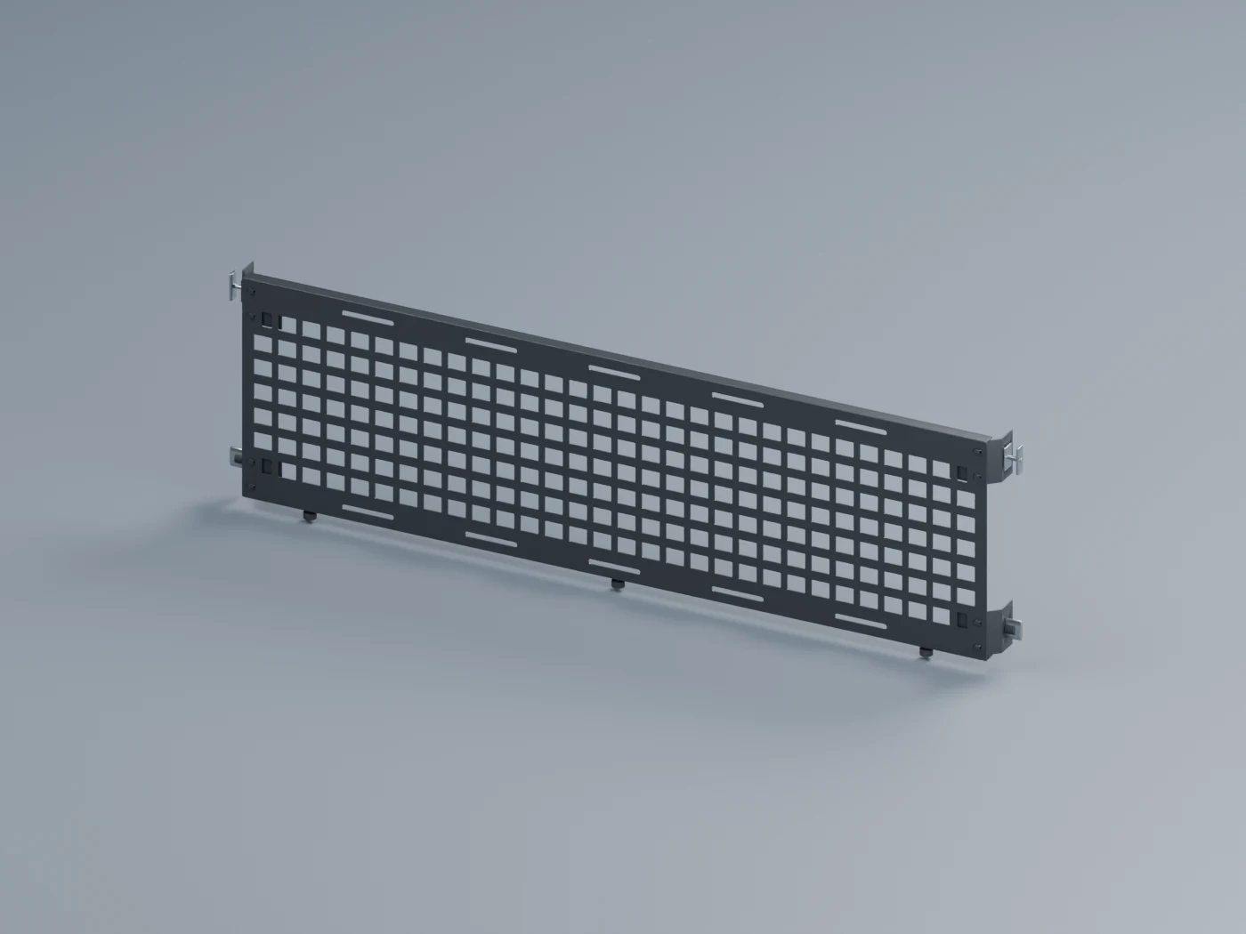 Cargo organization panel with mounting hardware